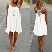 Sexy Women's Summer Casual Sleeveless Evening Party Backless Beachwear Mini Dress Multiple colors female fashion loose