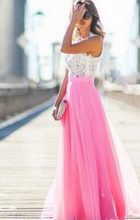 Tafforda 2018 Spring New Model  Sexy Retro Lace Splicing Chiffon long Dress Wedding or Party Woman Dresses