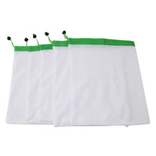 5pcs/lot Reusable Produce Mesh Bags Rope Vegetable Toys Storage Pouch Fruit & Grocery Bags Mesh Storage Bag Shopping Bag
