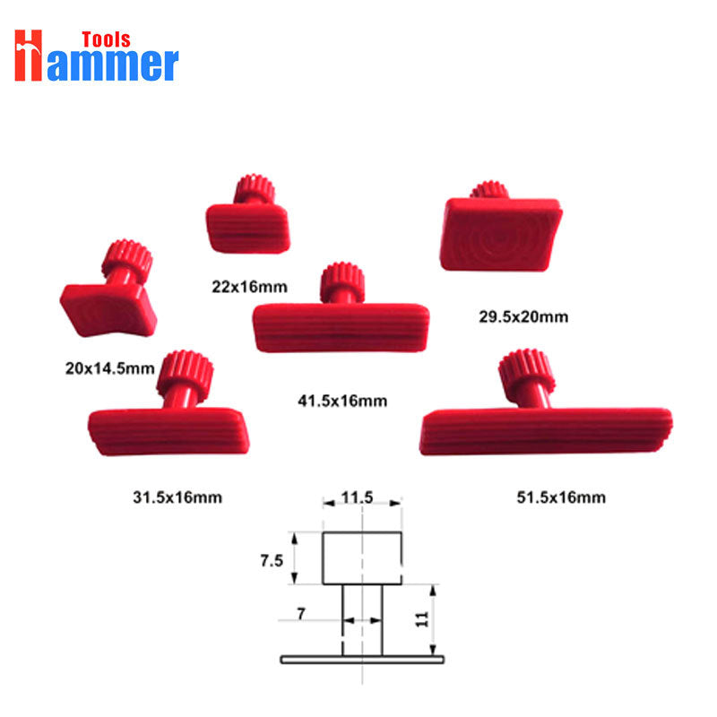 Paintless Dent Repair Tool PDR Glue Tabs Dent Removal Tools Hail Damage Repair Hand Tool Set corner edge dent