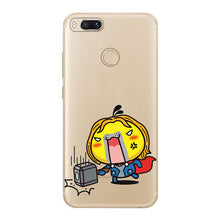 Cool for xiaomi mi a1 5x case cover silicone cartoon superman personality task cute panda classic fashion design phone soft case