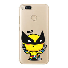 Cool for xiaomi mi a1 5x case cover silicone cartoon superman personality task cute panda classic fashion design phone soft case