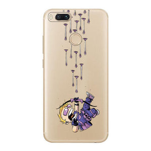 Cool for xiaomi mi a1 5x case cover silicone cartoon superman personality task cute panda classic fashion design phone soft case