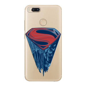 Cool for xiaomi mi a1 5x case cover silicone cartoon superman personality task cute panda classic fashion design phone soft case