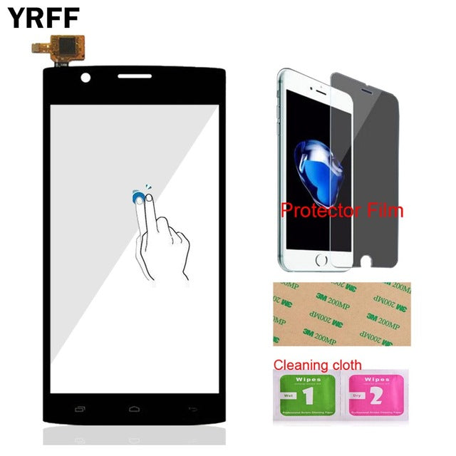 5.0'' Front Touch For Fly FS501 Nimbus 3 FS 501 Touch Screen Glass Digitizer Panel Lens Sensor Tools + Protector Film Adhesive