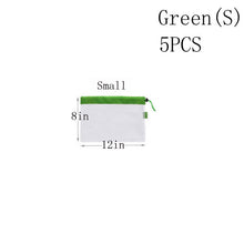 5Pcs S M L Reusable Produce Bags Black Rope Mesh shopping bag organizer Vegetable & Fruit & Grocery Bags Shopping Box Washable