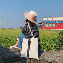 Black fashion canvas casual women shoulder bags soft large bucket shopping bags tote Large Ladies Shopping canvas tote bags