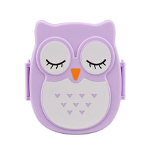 Kawaii Candy Color Owl Lunch Box Microwave Oven Bento Container Case Dinnerware Children's Birthday Gift